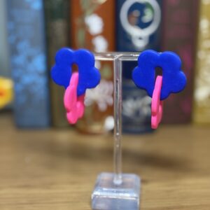 Poppy earrings - Boucles d'oreilles fleur