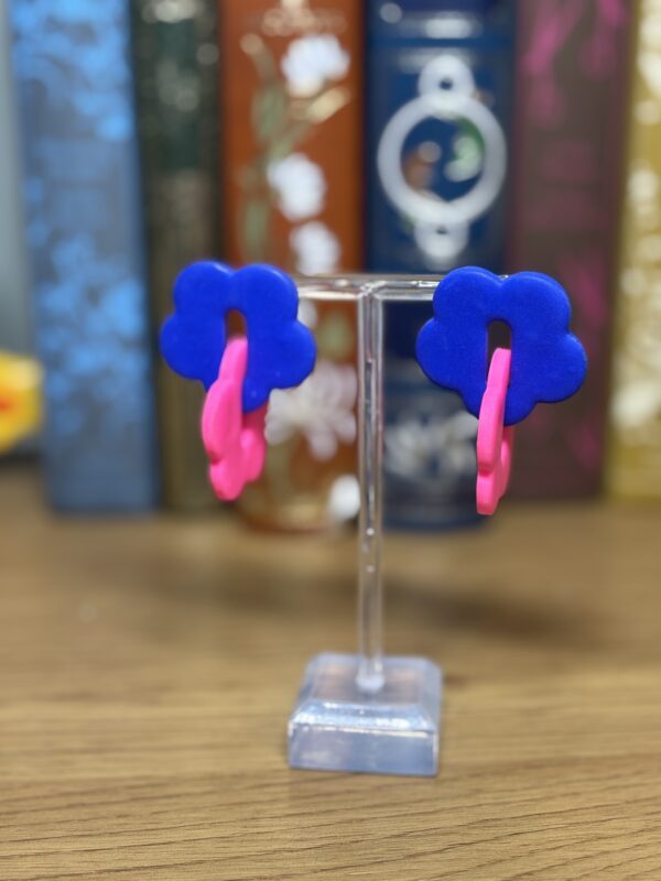 Poppy earrings - Boucles d'oreilles fleur